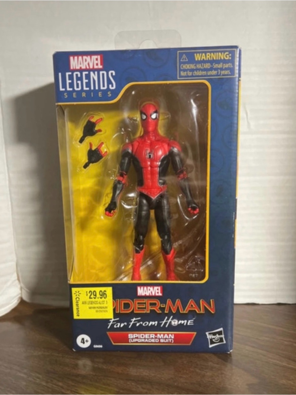 Marvel Spider-Man Upgraded Suit Red & Black Figure Packaging